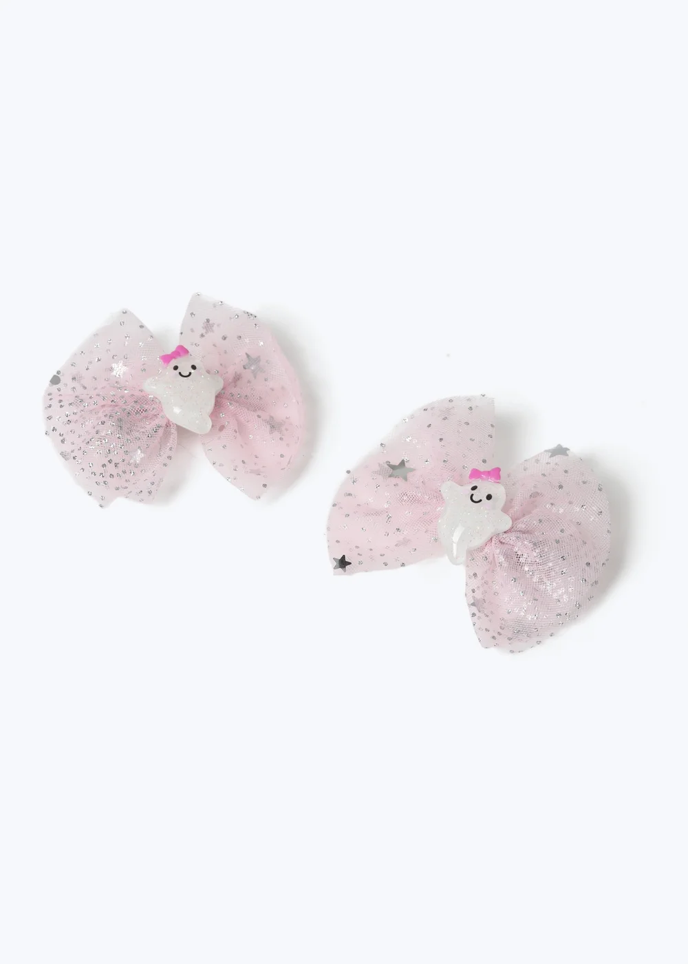 Flitzy Pale Pink Halloween Ghost Hair Clips - One Size Image 2