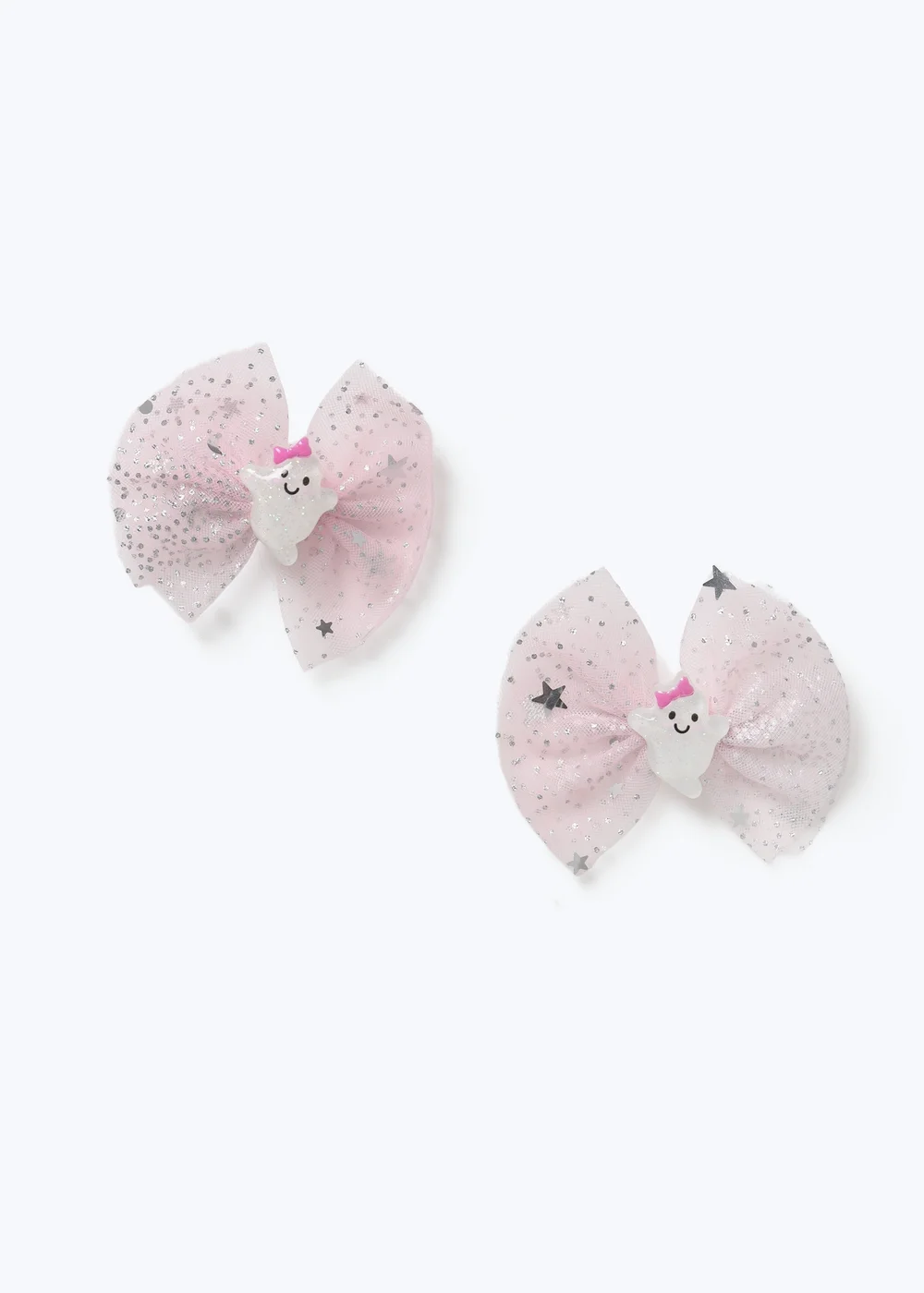 Flitzy Pale Pink Halloween Ghost Hair Clips - One Size Image 1