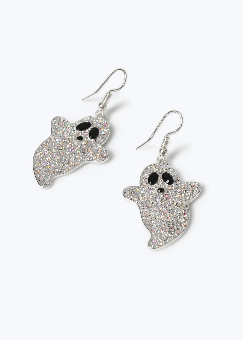 Muse Halloween Ghost Glitter Earrings - One Size Image 2