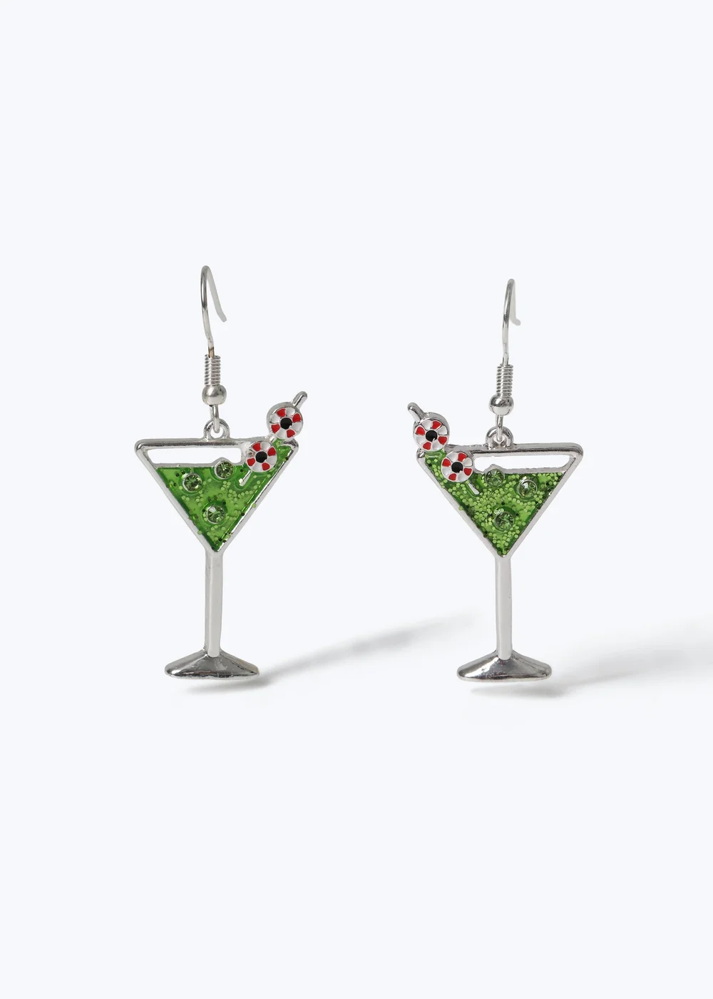 Muse Halloween Green Cocktail Earrings - One Size Image 1