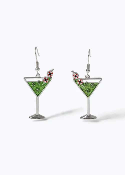 Muse Halloween Green Cocktail Earrings - One Size Image 1