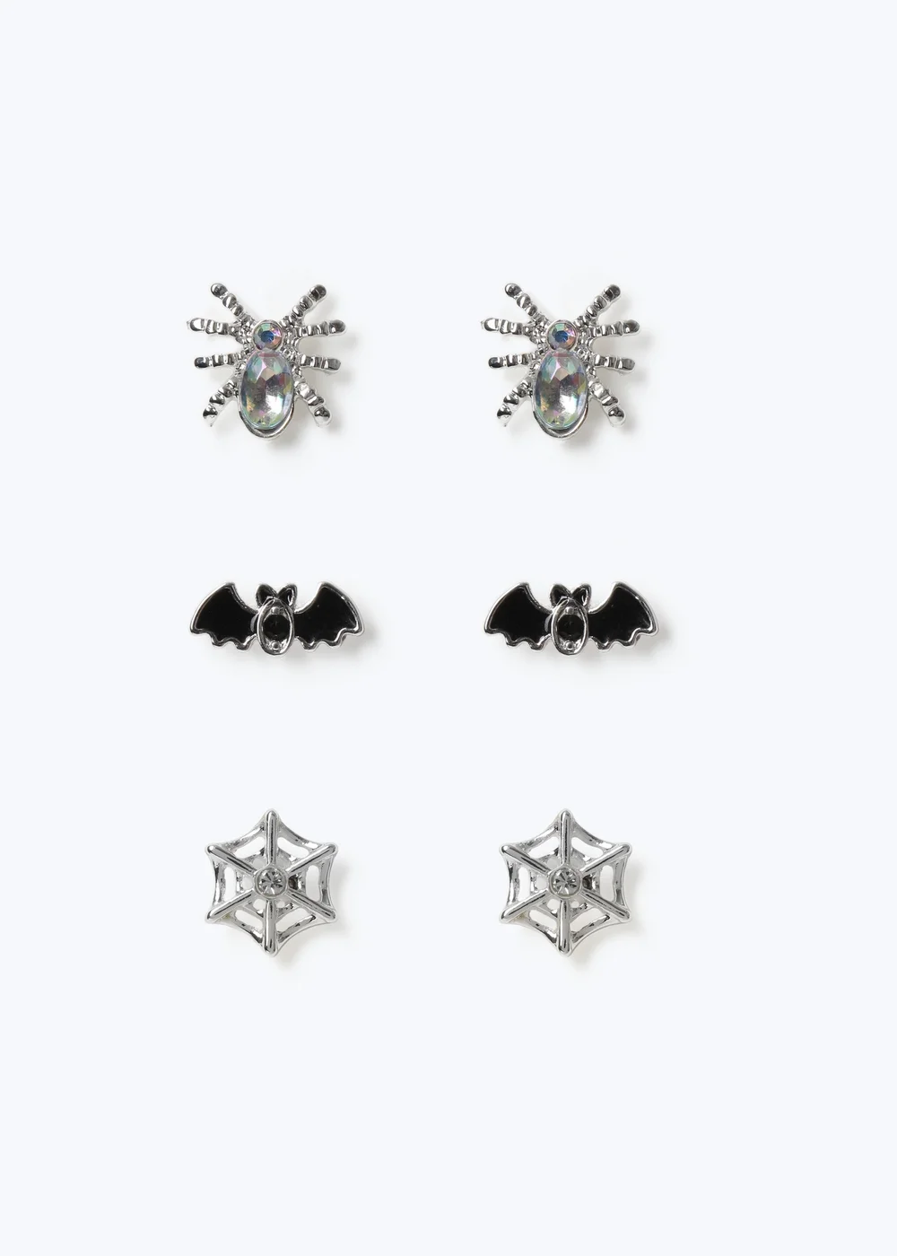 3 Pack Muse Halloween Spider Earrings - One Size Image 1
