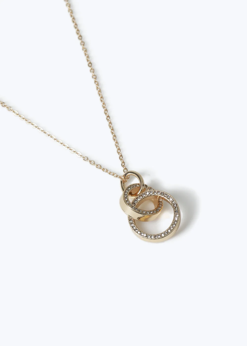 Muse Gold Double Link Necklace - One Size Image 2