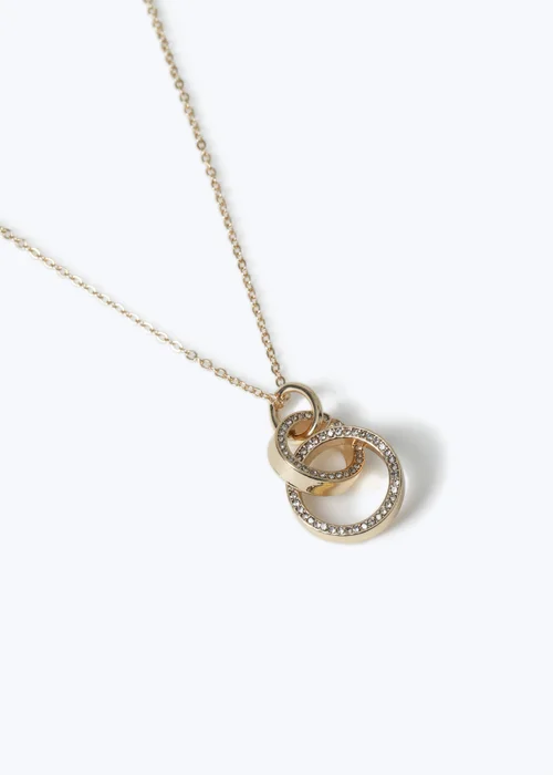 Muse Gold Double Link Necklace - One Size Image 2