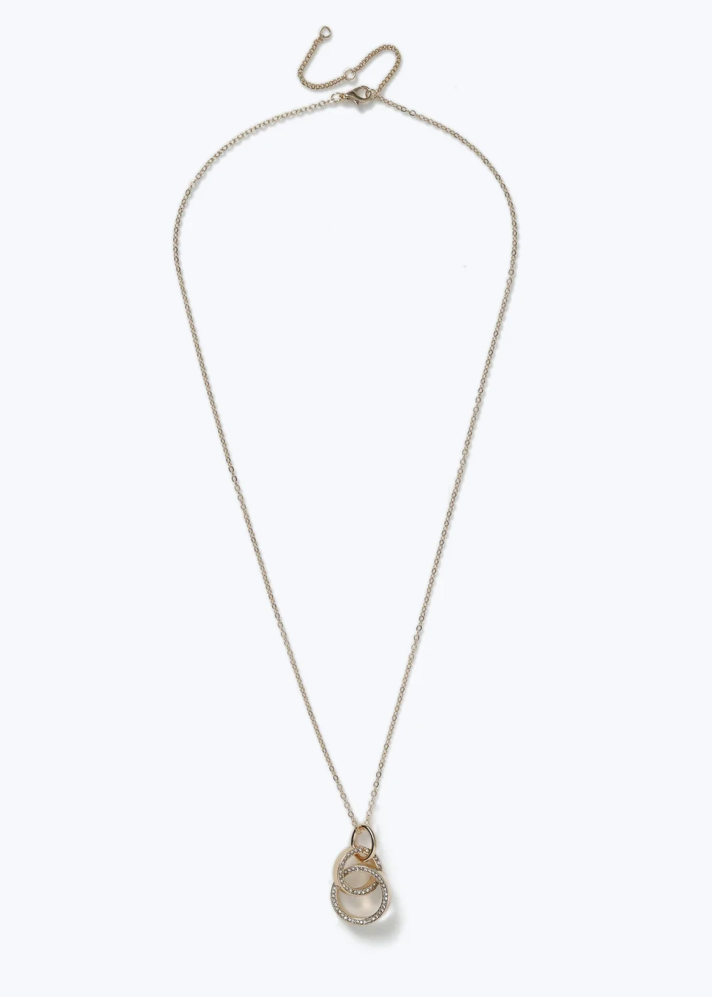 Muse Gold Double Link Necklace - One Size Image 1