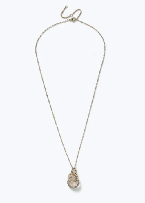 Muse Gold Double Link Necklace - One Size Image 1
