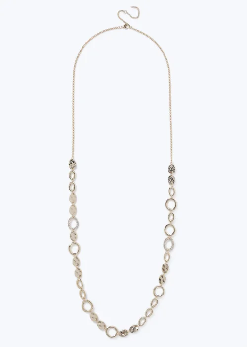 Muse Gold Long Circle Rope Necklace - One Size Image 1
