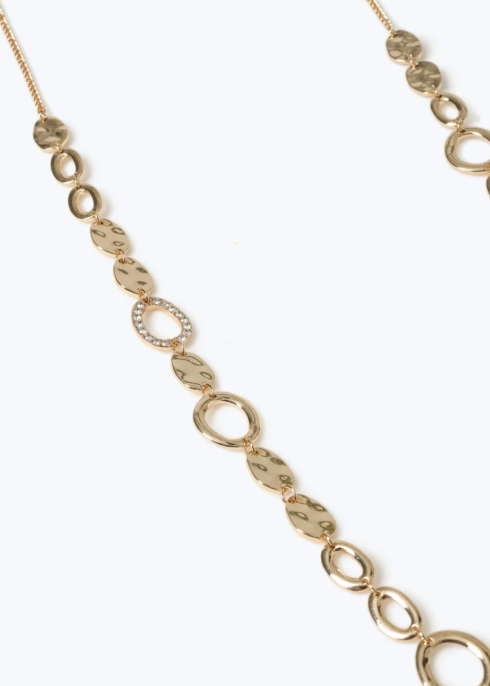 Muse Gold Long Circle Rope Necklace - One Size Image 2