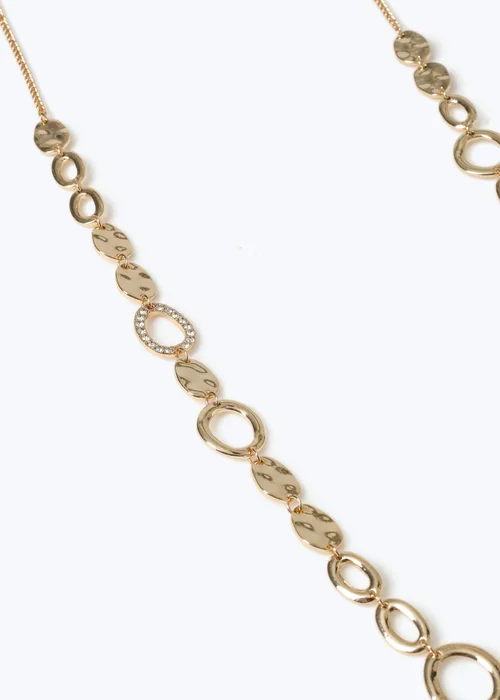 Muse Gold Long Circle Rope Necklace - One Size Image 2