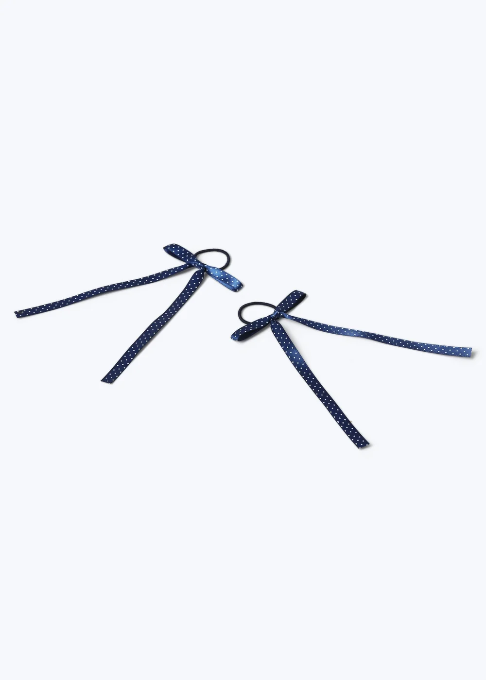2 Pack Flitzy Navy Bow Polka Dot School Bobbles - One Size Image 2
