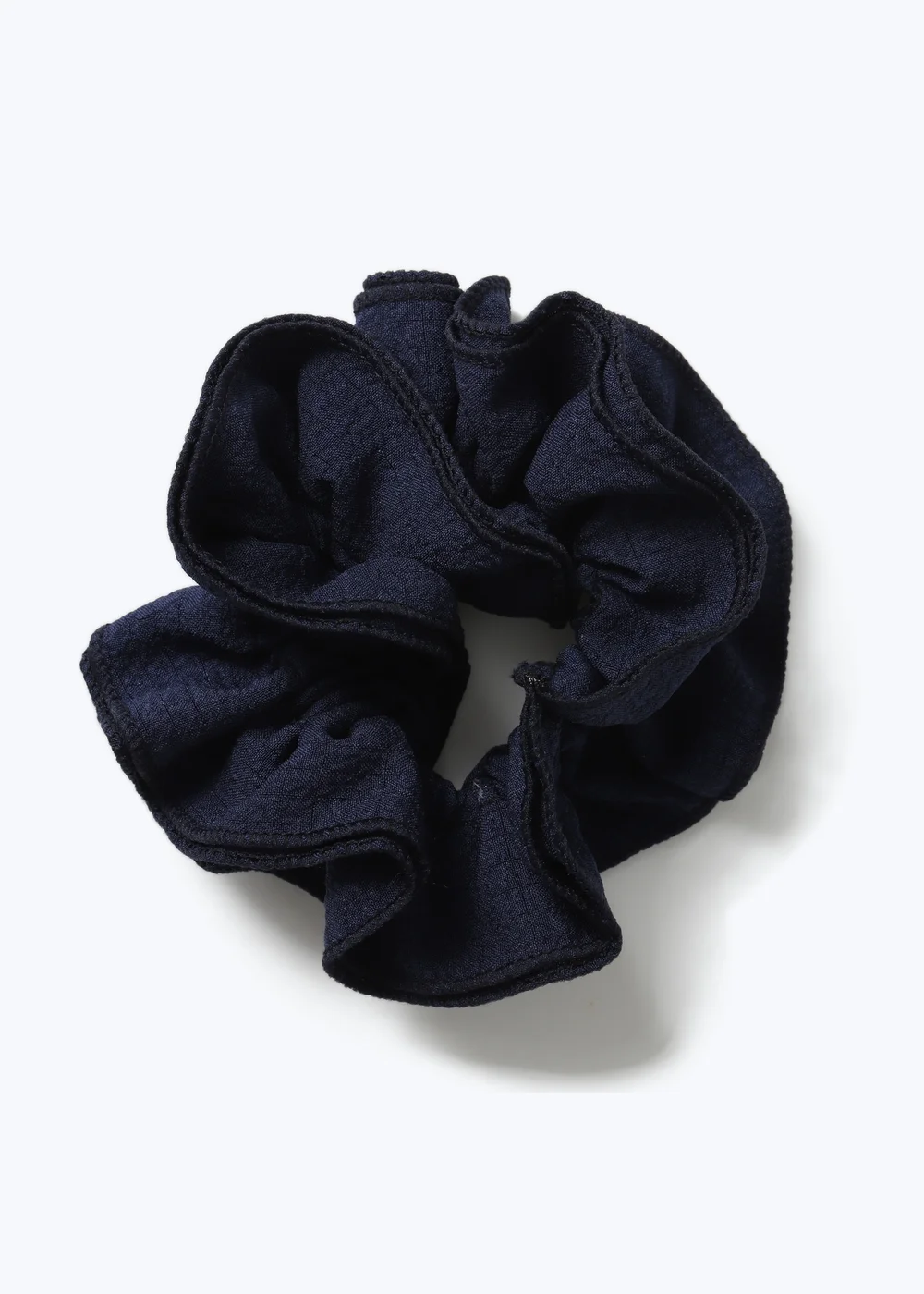 Flitzy Navy Ruffle School Scrunchie - One Size Image 1