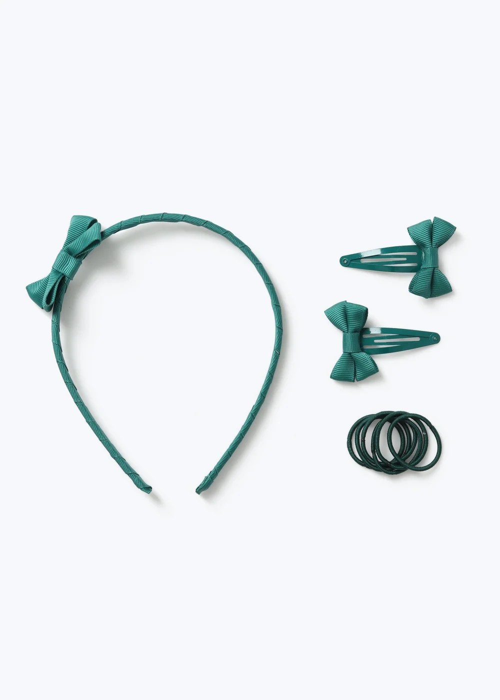 Flitzy Green School Hair Accessories Pack - One Size Image 2