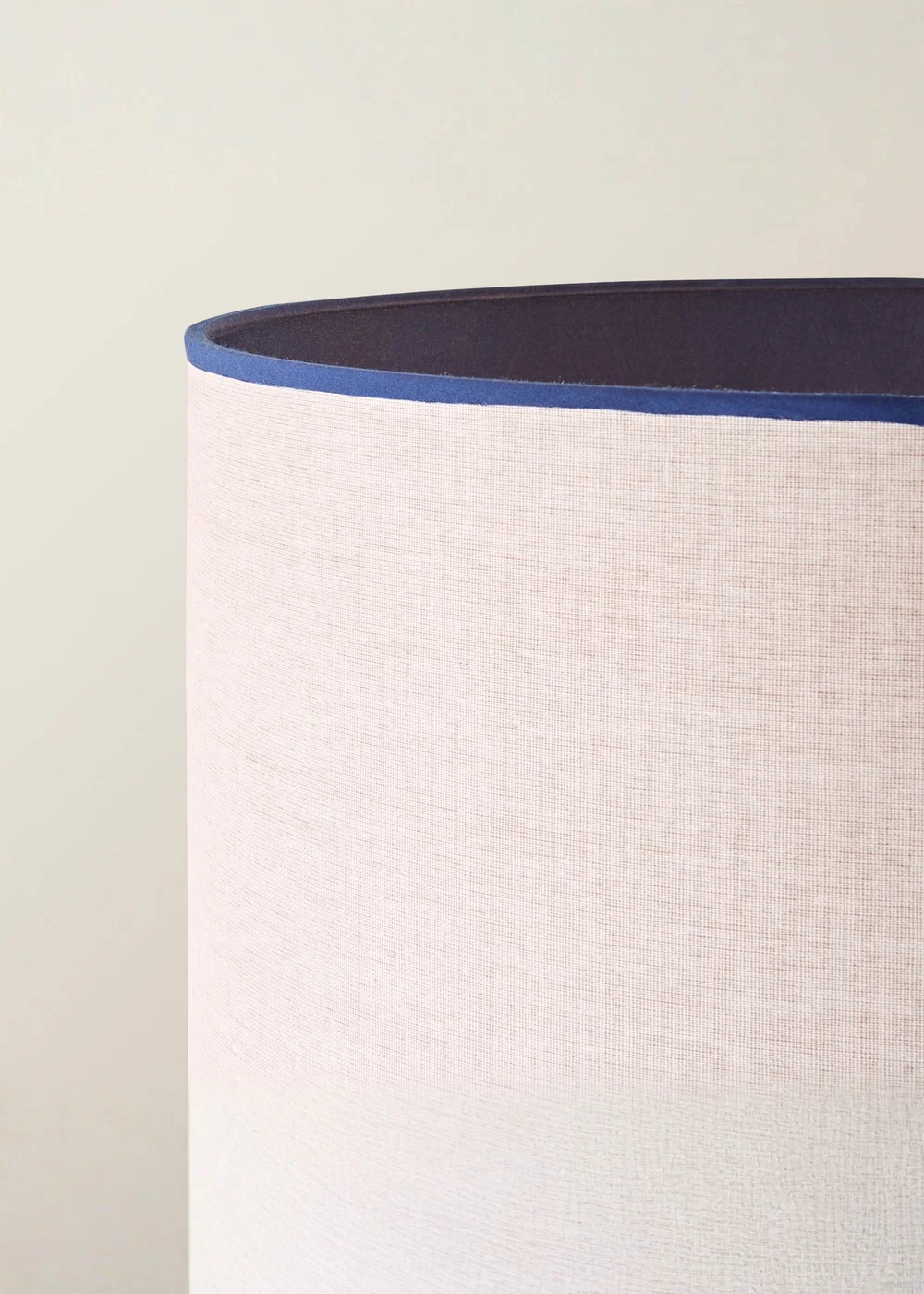 ValueLights Amara Navy Twist Floor Lamp with Colour Match Inner Shade and Warm White Bulb - One Size Image 4