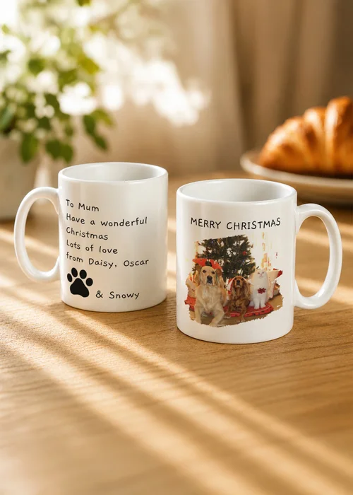 Personalised Memento Company Pet Photo Upload White Mug - One Size Image 3