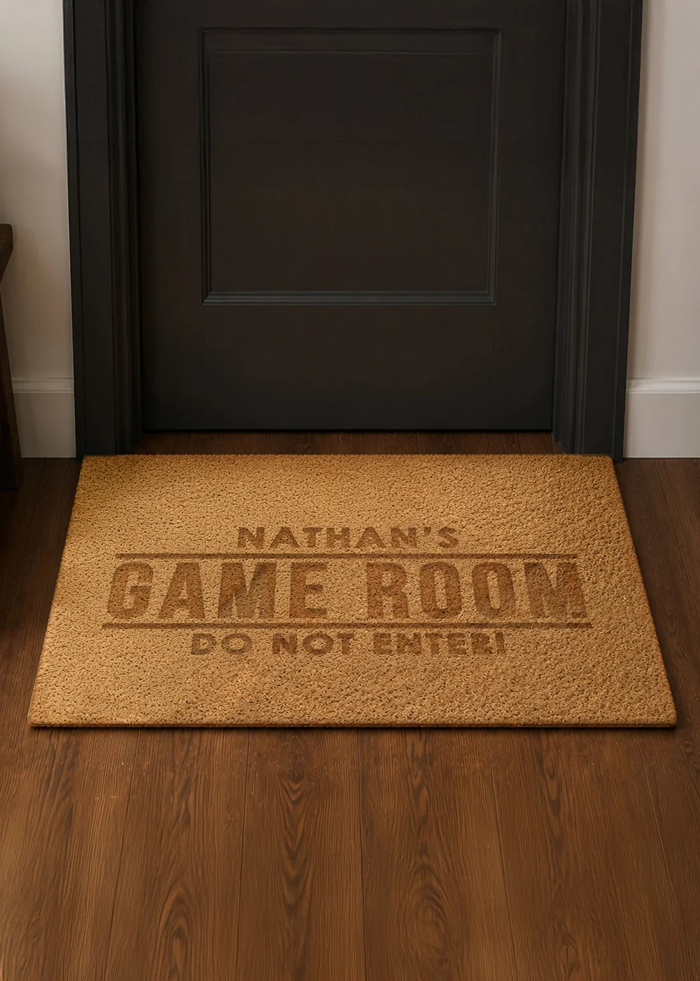 Personalised Memento Company Bold Brown Coir Doormat - One Size Image 3