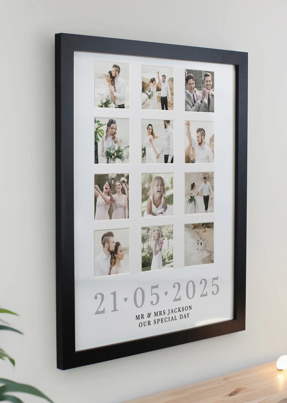 Personalised Memento Company Special Date Black Multi Photo Frame - One Size Image 2