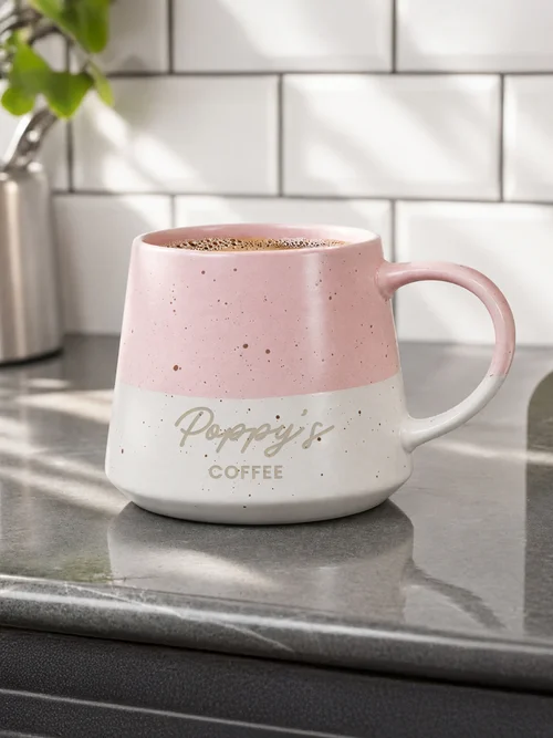 Personalised Memento Company Pink Speckled Ceramic Mug - One Size Image 3
