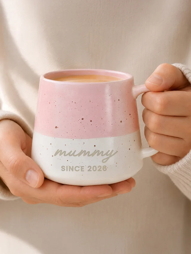 Personalised Memento Company Pink Speckled Ceramic Mug