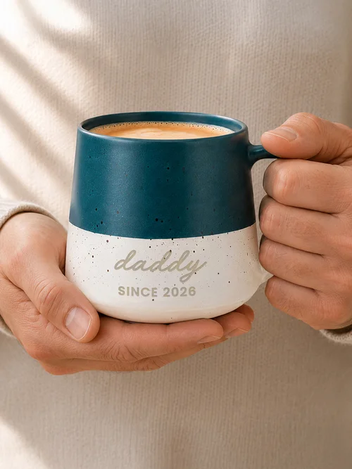 Personalised Memento Company Blue Speckled Ceramic Mug - One Size Image 2