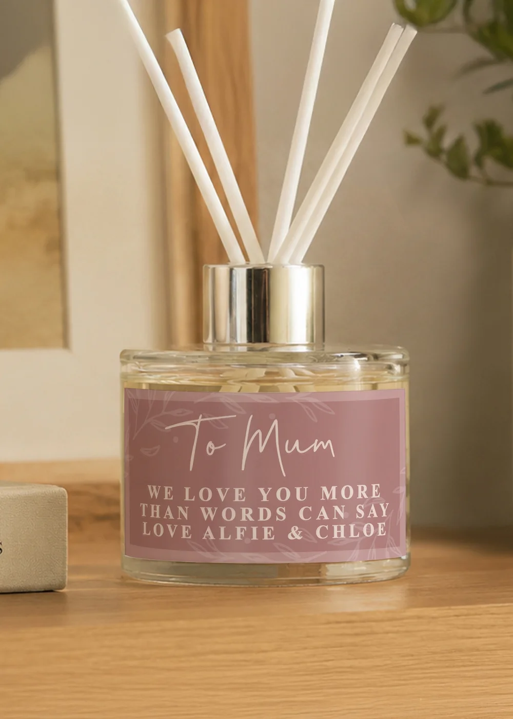 Personalised Memento Company Dusky Pink Reed Diffuser - One Size Image 1