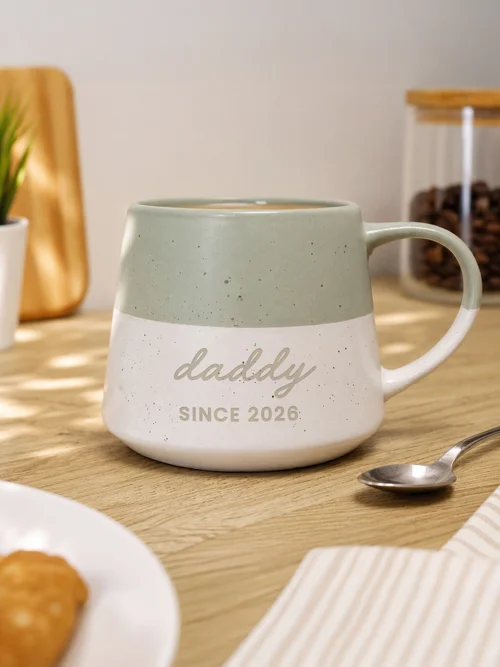 Personalised Memento Company Green Speckled Ceramic Mug - One Size Image 1