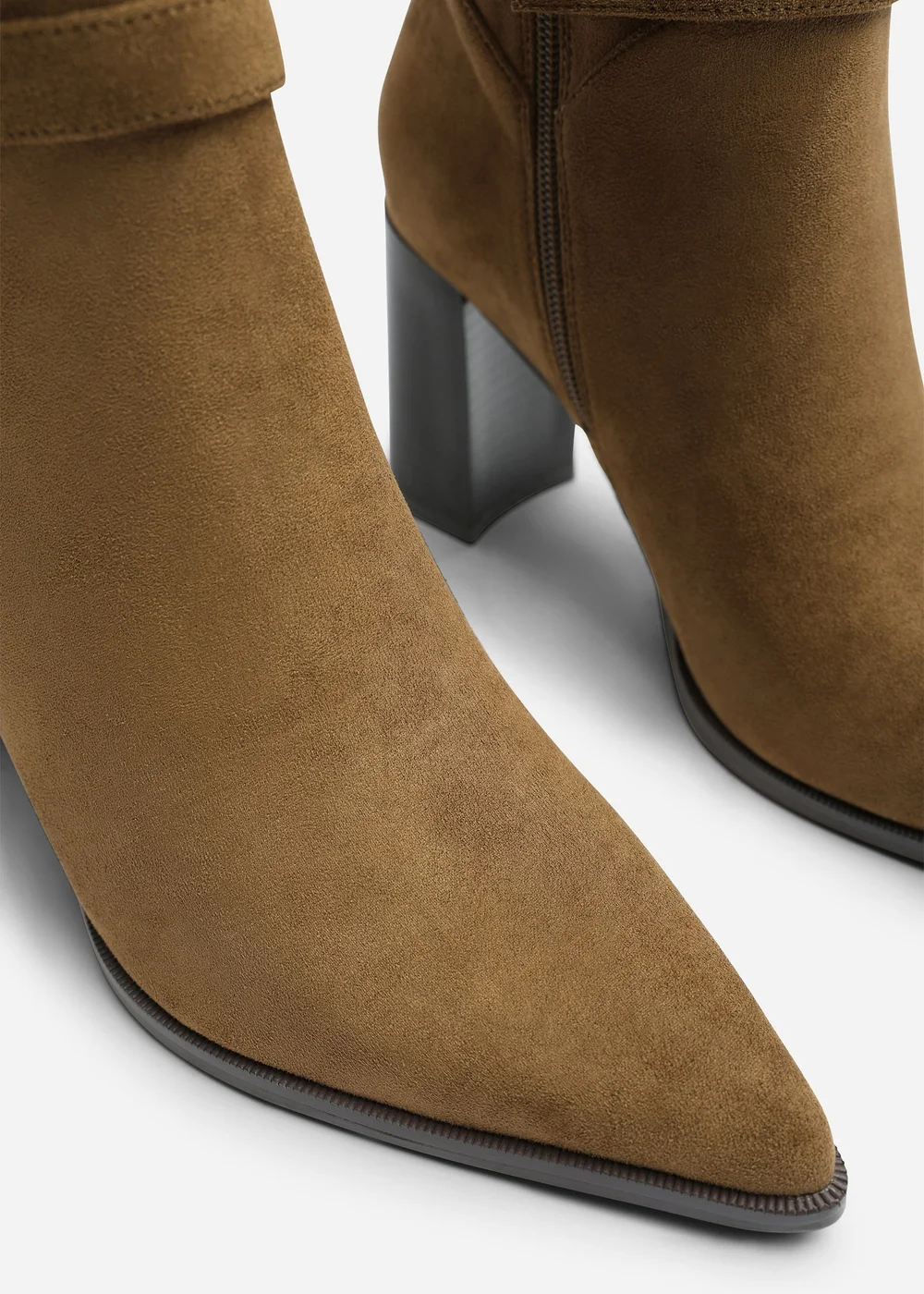 Where's That From Winona Khaki Wide Fit Knot Trim Detail Knee High Boots - 4 Wide Image 4