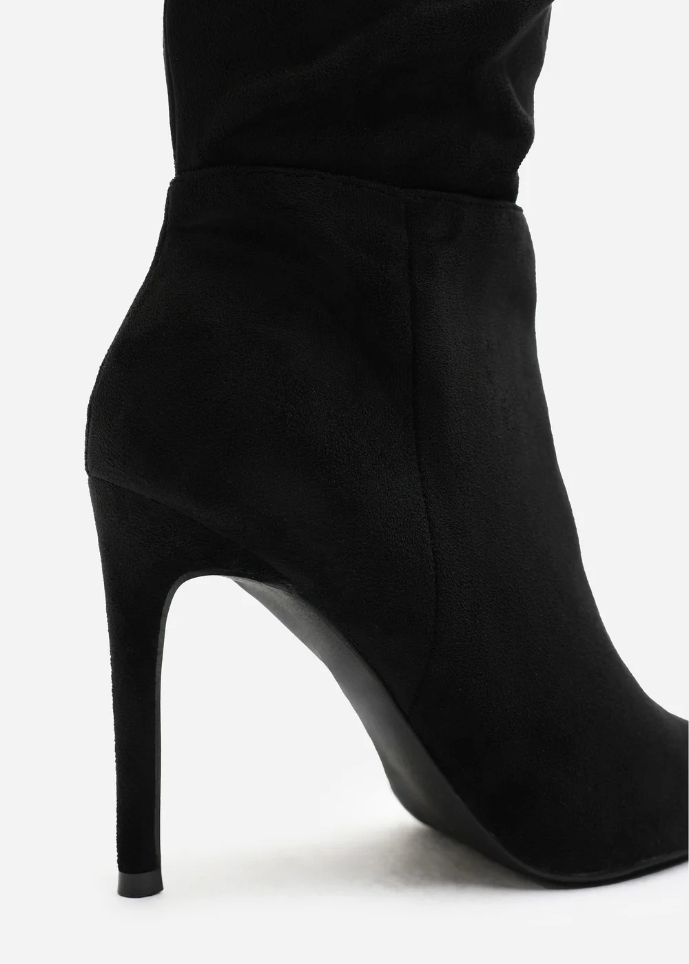Where's That From Goldie Black Slouch Pointed Toe Knee High Heeled Boot - 5 Image 4