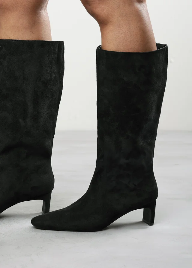 Where's That From Mckinley Black Knee High Straight Heel Boot