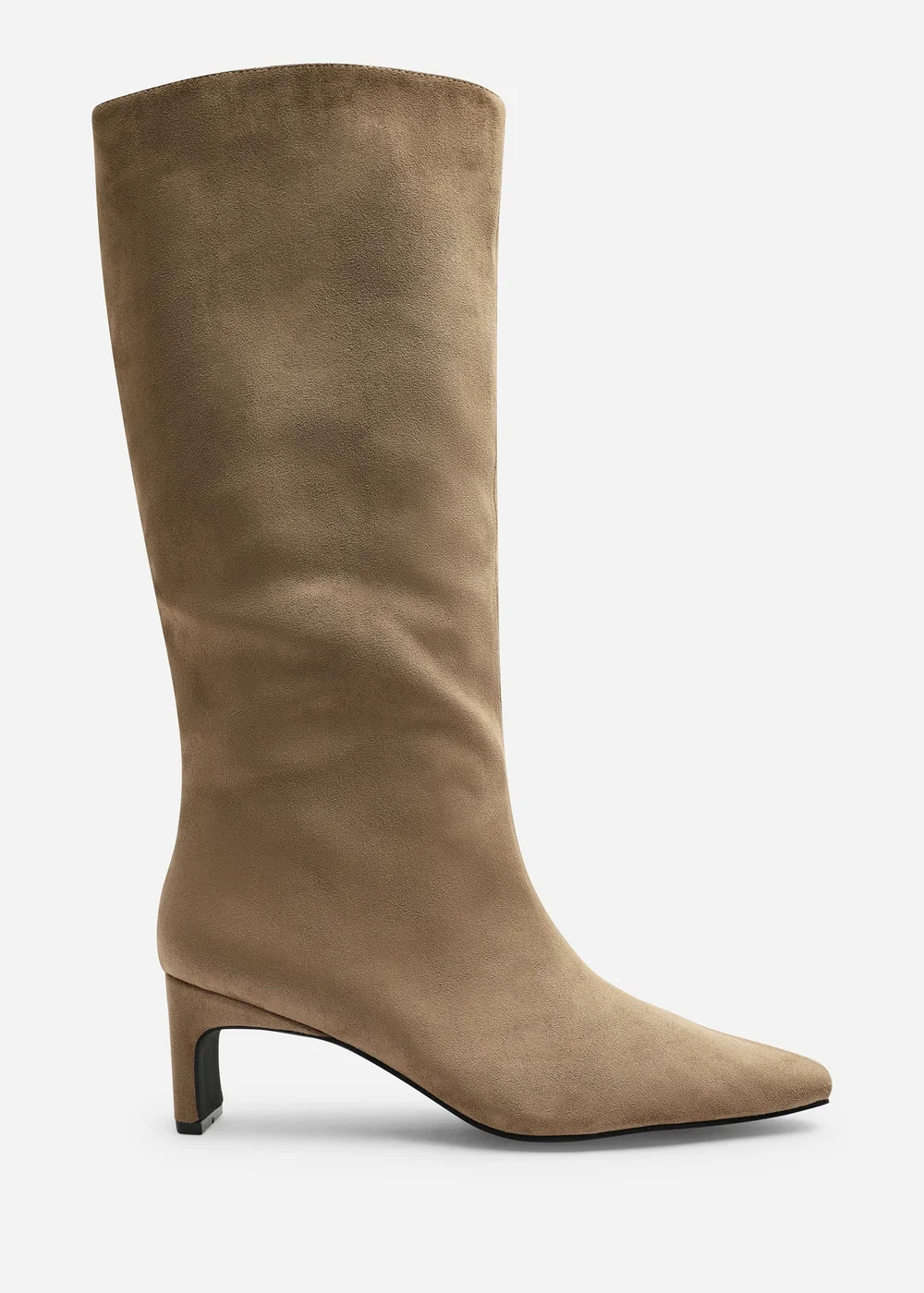 Where's That From Mckinley Taupe Knee High Straight Heeled Boot - 6 Image 1