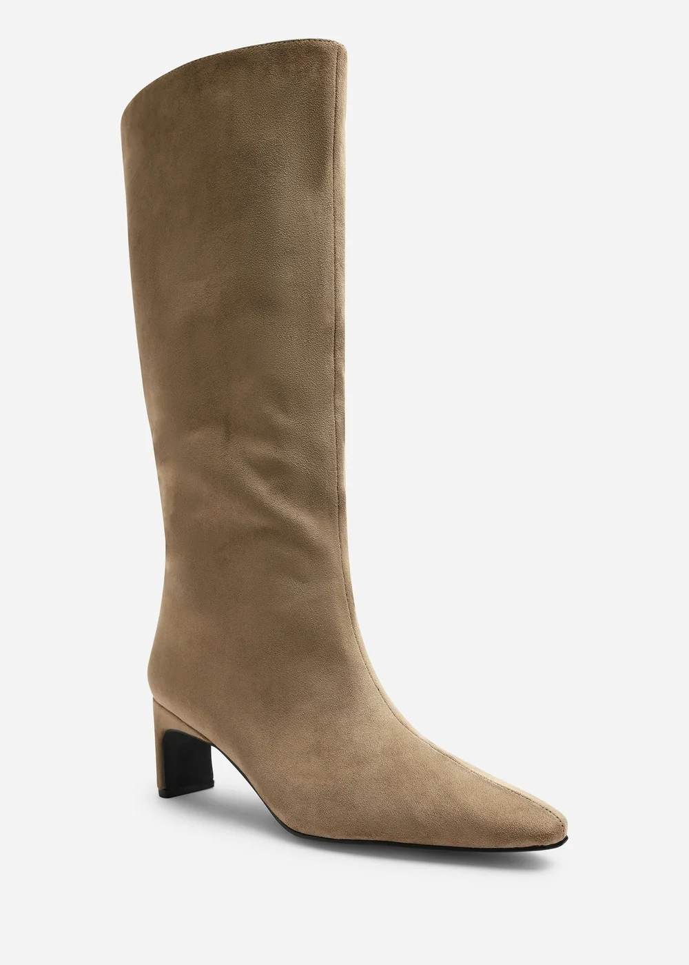 Where's That From Mckinley Taupe Knee High Straight Heeled Boot - 6 Image 2