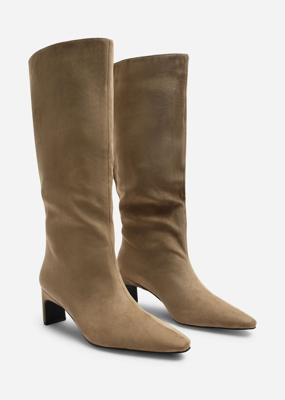 Where's That From Mckinley Taupe Knee High Straight Heeled Boot - 6 Image 3