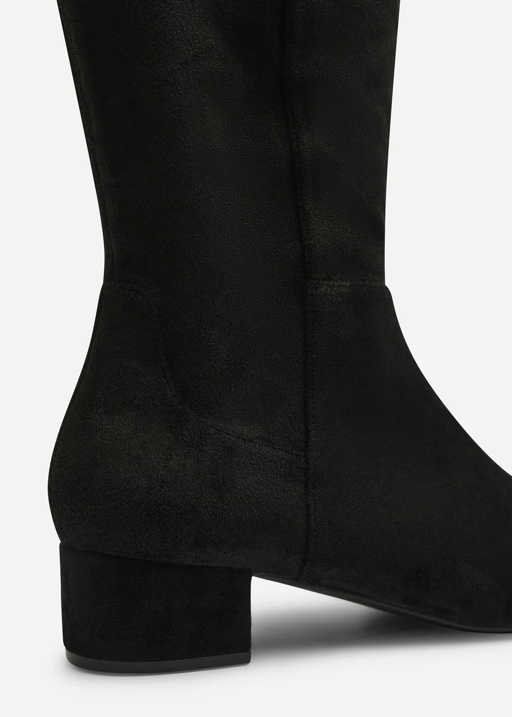Where's That From Paislee Black Round Toe Block Heel Stretch Boots - 7 Image 4