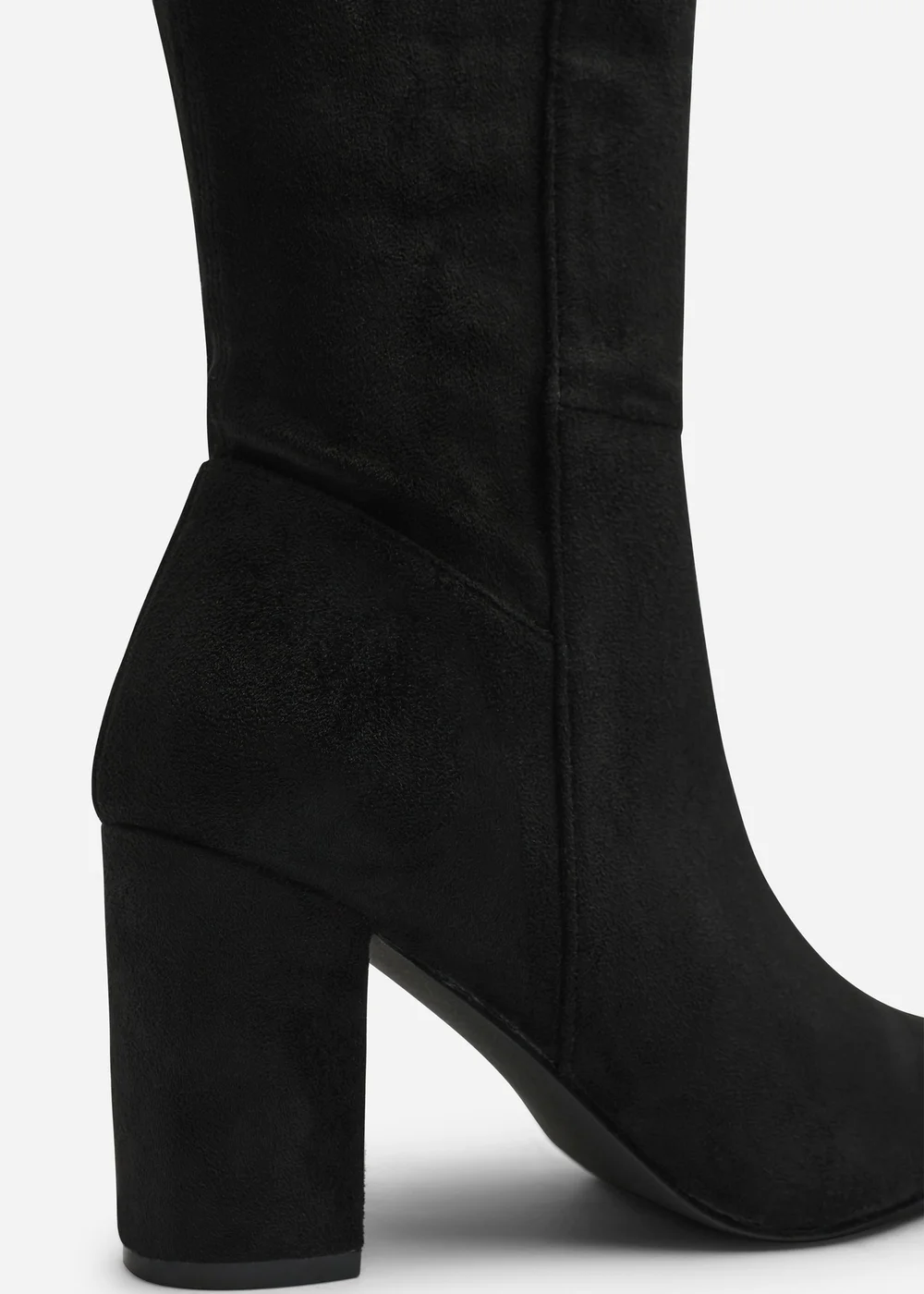 Where's That From Georgina Black Wide Fit Stretch Knee High Pointed Boots - 8 Wide Image 4