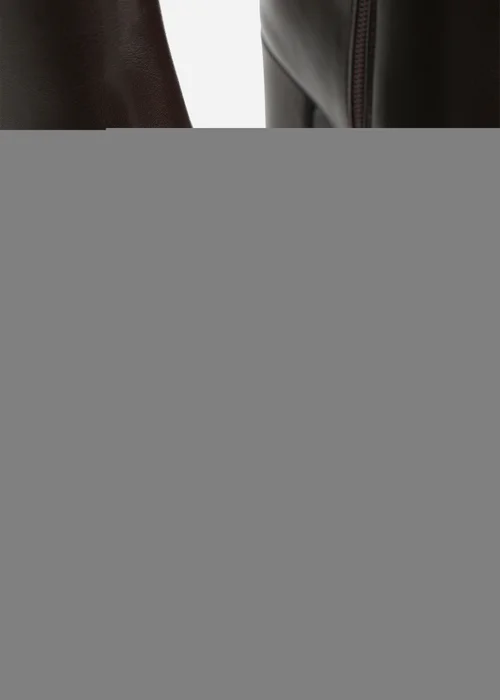 Where's That From Evania Dark Brown Buckle Strap Detail Block Heeled Ankle Boot - 5 Image 4