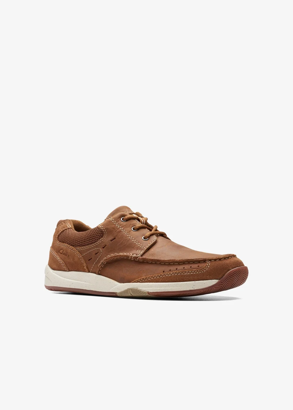 Clarks Mens Brown Allston Edge Nubuck Standard - 7 Image 3