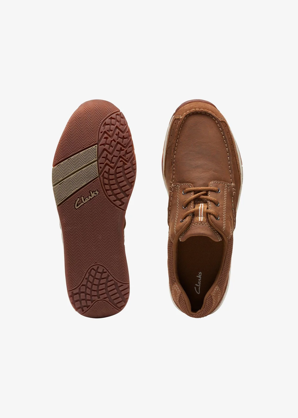 Clarks Mens Brown Allston Edge Nubuck Standard - 7 Image 6
