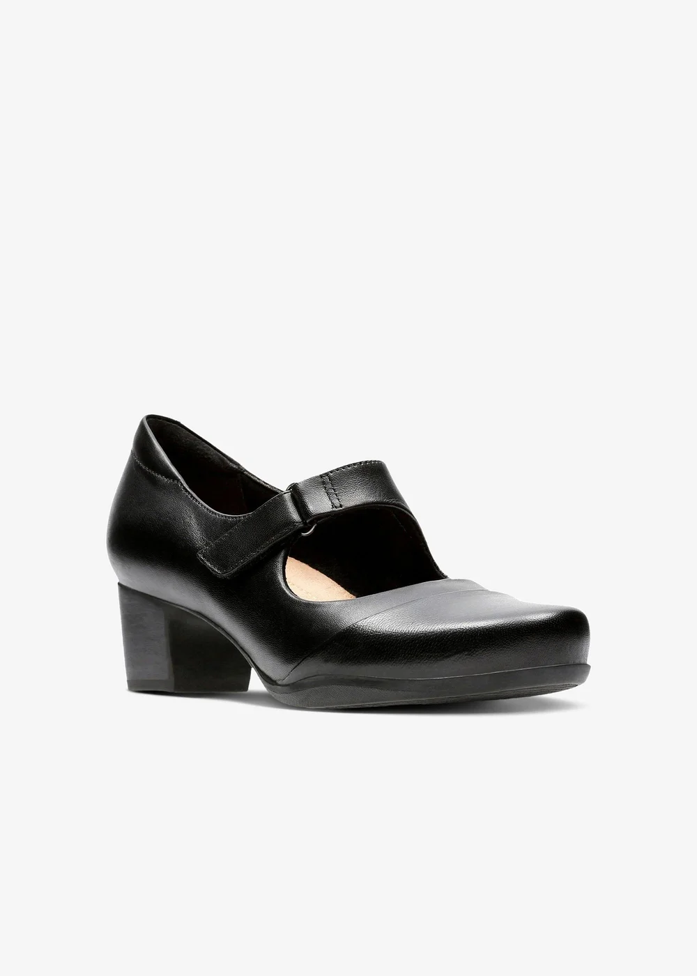 Clarks Womens Black Rosalyn Wren Leather Standard - 5 Image 3