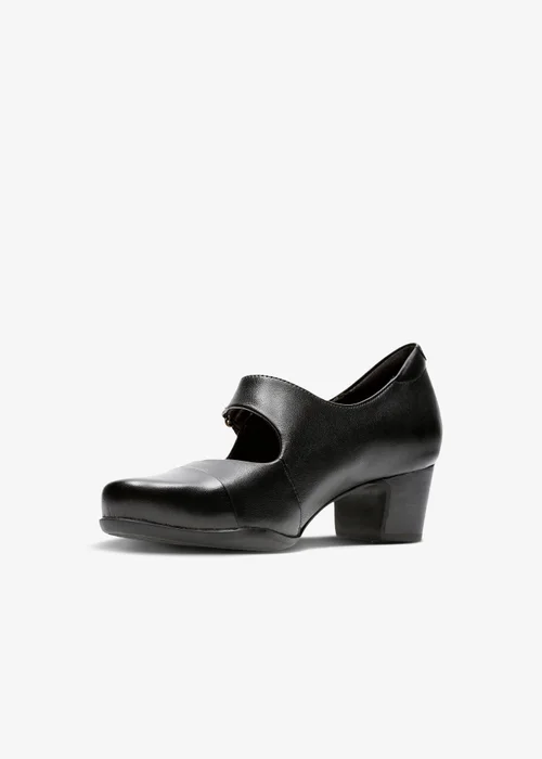 Clarks Womens Black Rosalyn Wren Leather Standard - 5 Image 4