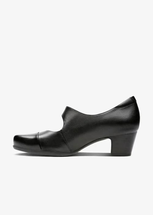 Clarks Womens Black Rosalyn Wren Leather Standard - 5 Image 2