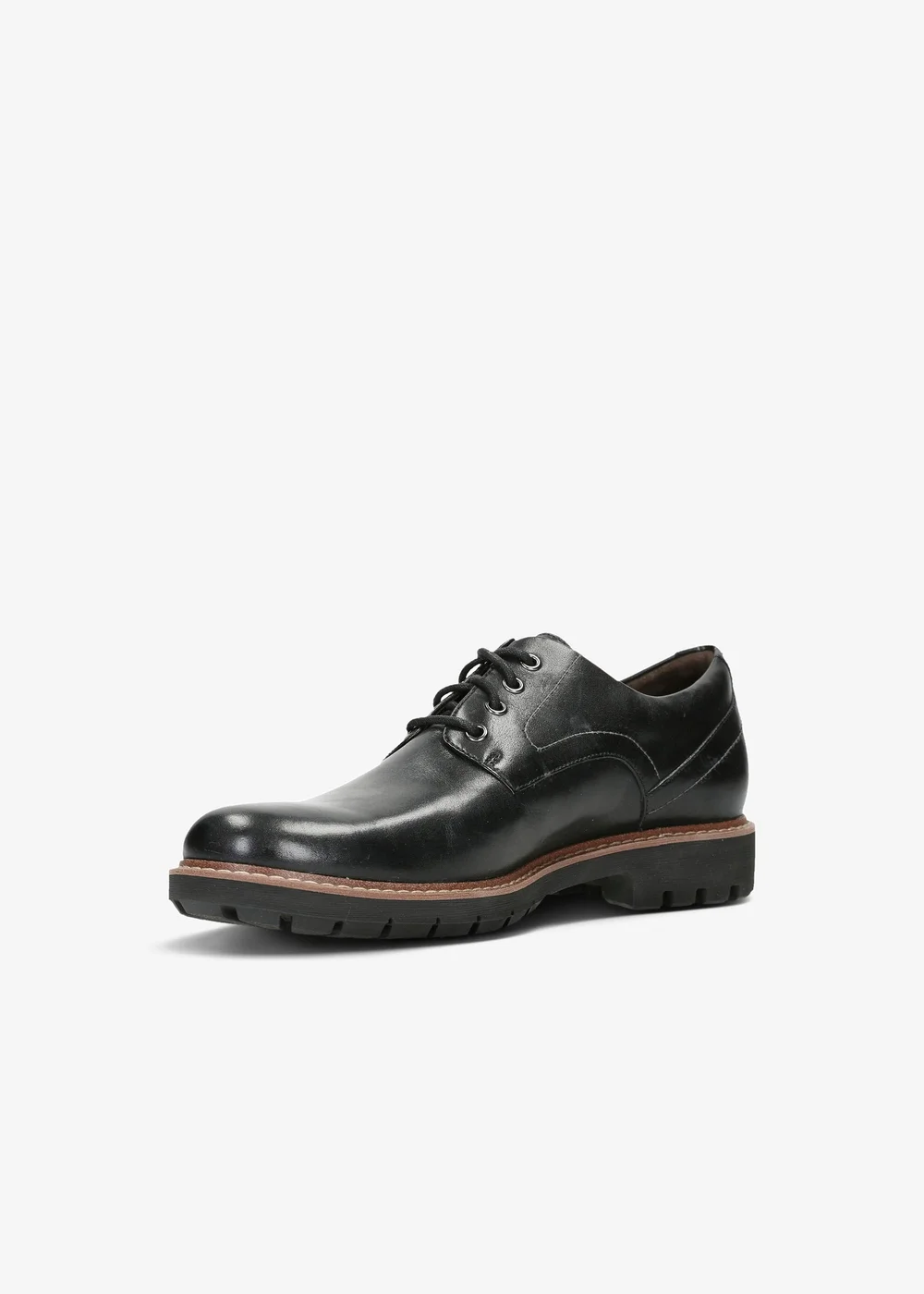 Clarks Mens Black Batcombe Hall Leather Standard - 6 Image 4