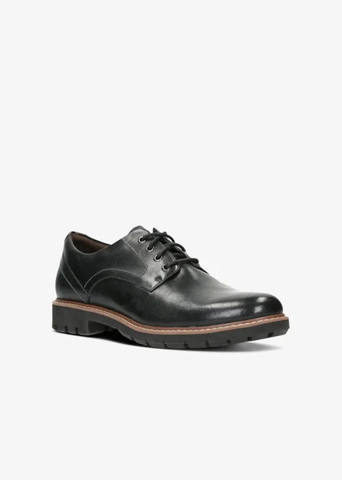 Clarks Mens Black Batcombe Hall Leather Standard - 6 Image 3