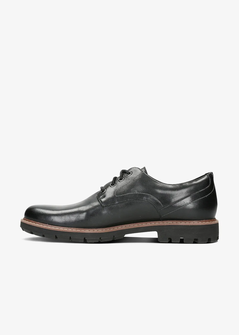 Clarks Mens Black Batcombe Hall Leather Standard - 6 Image 2