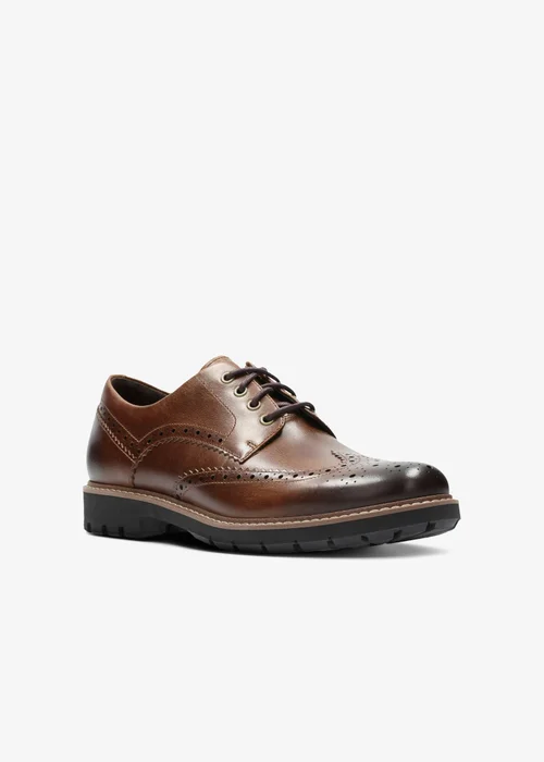Clarks Mens Brown Batcombe Wing Leather Standard - 6 Image 3