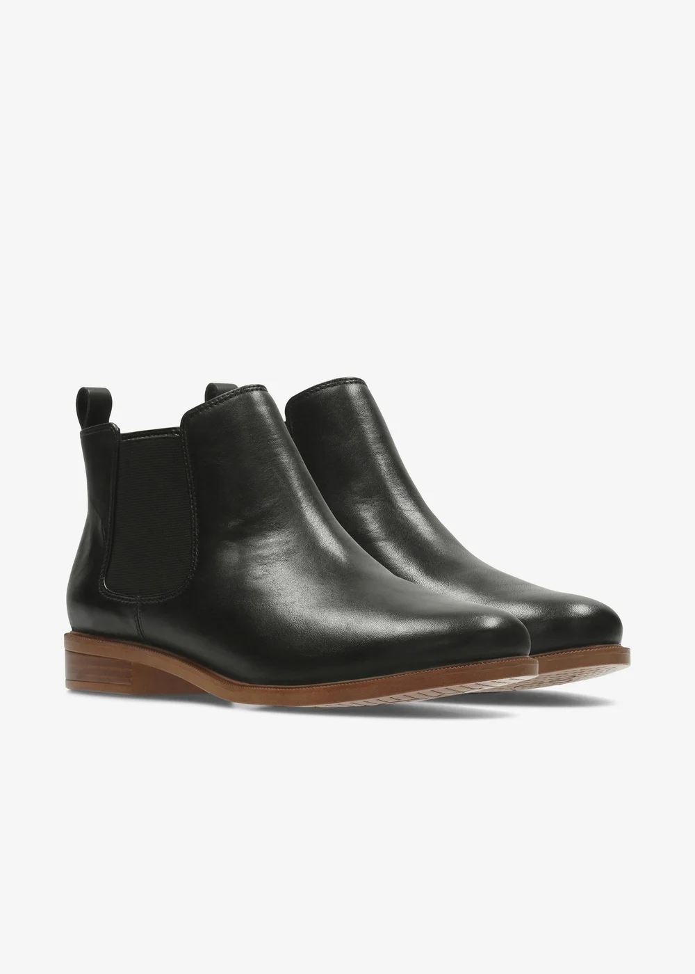 Clarks Womens Black Taylor Shine Leather Standard - 3.5 Image 4