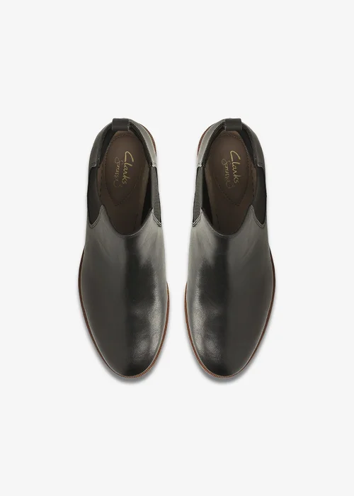 Clarks Womens Black Taylor Shine Leather Standard - 3.5 Image 6