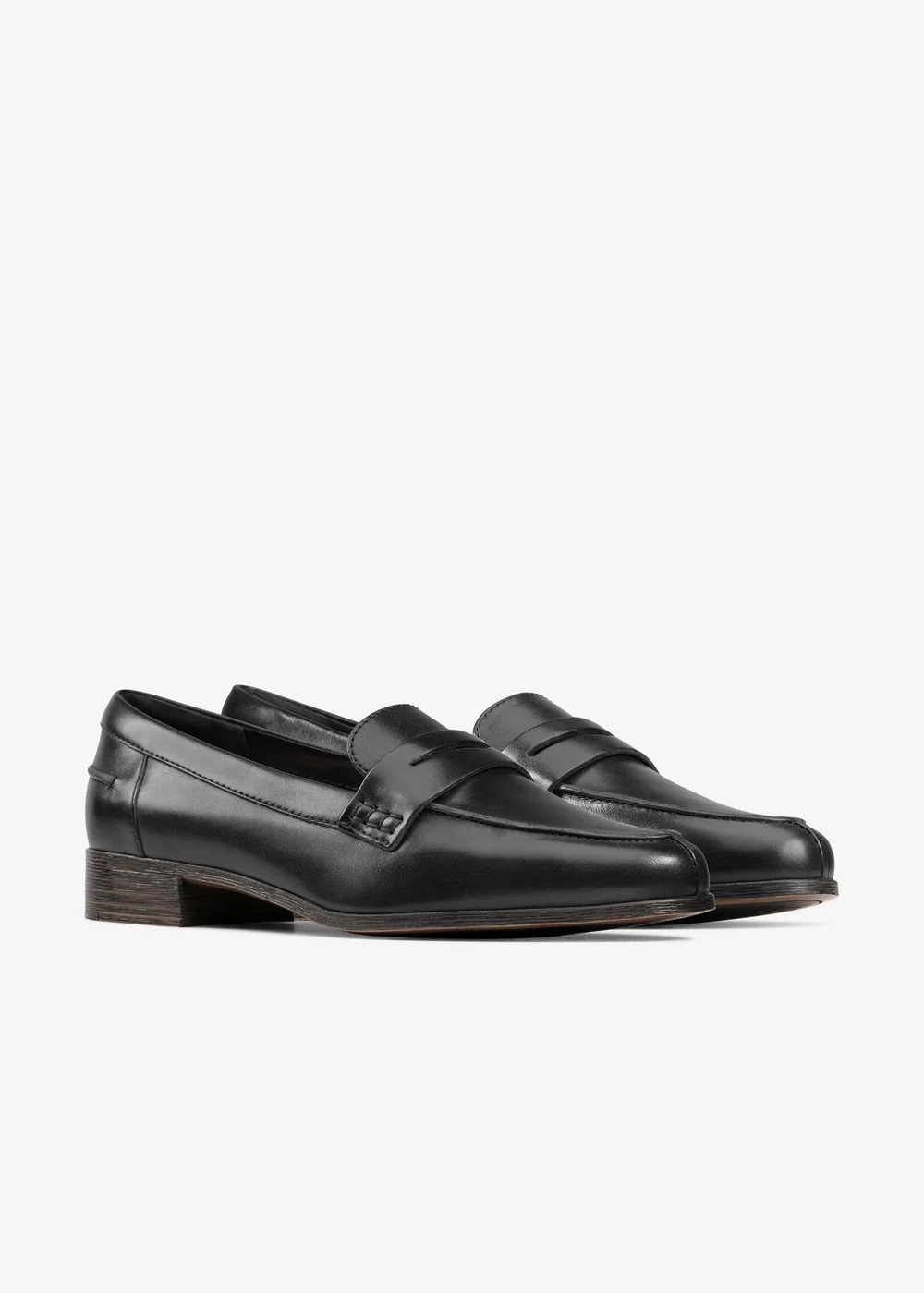 Clarks Womens Black Hamble Loafer Leather Standard - 6 Image 4