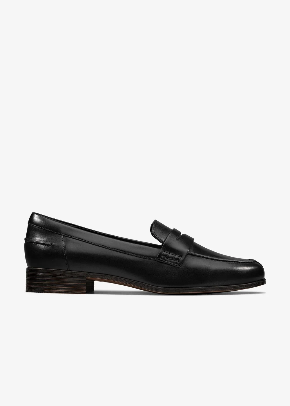 Clarks Womens Black Hamble Loafer Leather Standard - 6 Image 1