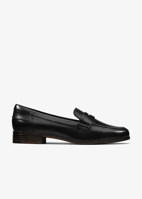 Clarks Womens Black Hamble Loafer Leather Standard - 6 Image 1