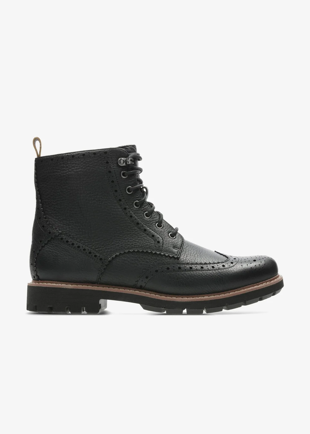 Clarks Mens Black Batcombe Lord Leather Standard - 7 Image 1