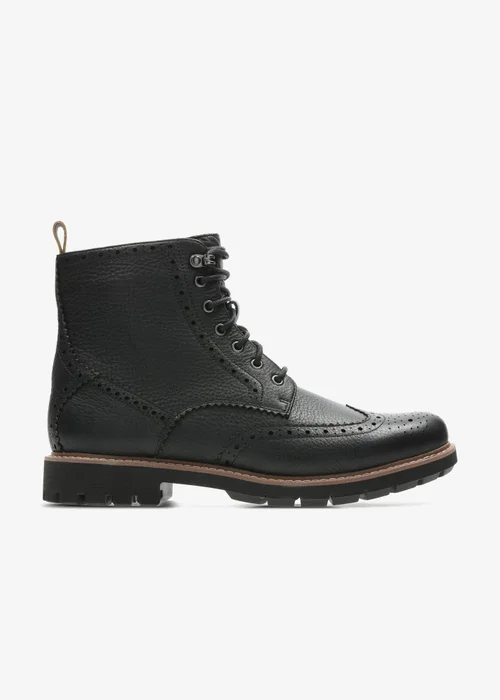 Clarks Mens Black Batcombe Lord Leather Standard - 7 Image 1